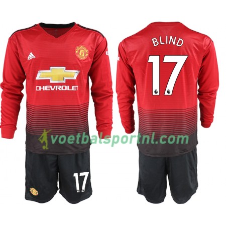 Manchester United BLIND 17 Kind Thuis Tenue 2018-19 L/S Manchester United BLIND 17 Kind Thuis Tenue 2018-19 L/S
